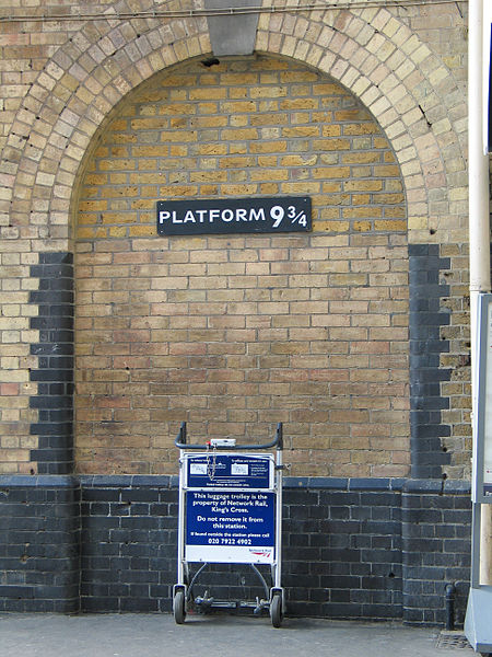 Platform 9 3/4 at King’s Cross Station in London, UK